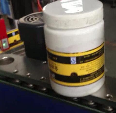 चारों ओर सुगर जार के लिए गोल बोतल लेबलिंग मशीन, बॉटलिंग और लेबलिंग मशीन