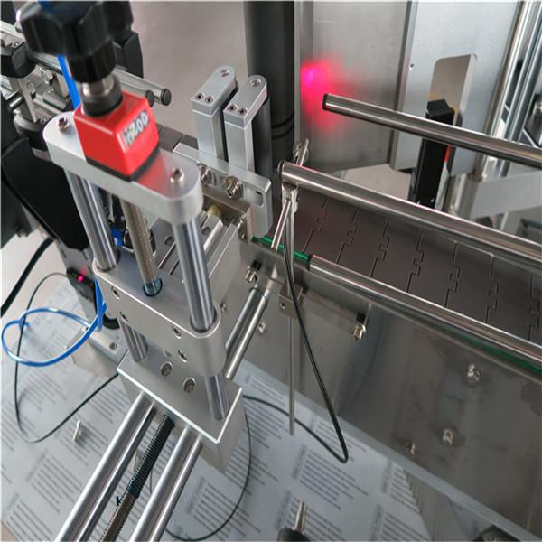 मानक स्वचालित दौर बोतल लेबलिंग मशीन सामने और पीछे