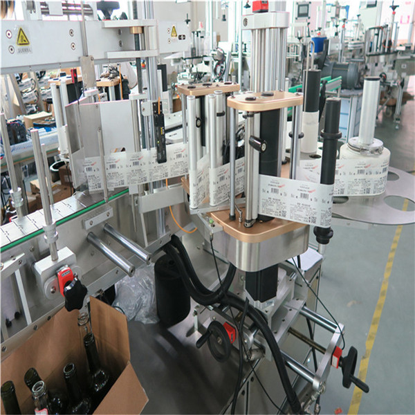 शराब की बोतल लेबलिंग मशीन स्टिकर लेबल एप्लीकेटर उपकरण