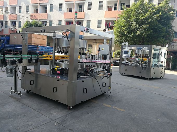 रोटरी लेबलर आगे और पीछे / गर्दन और सामने की गति 15000B / H CE प्रमाणन