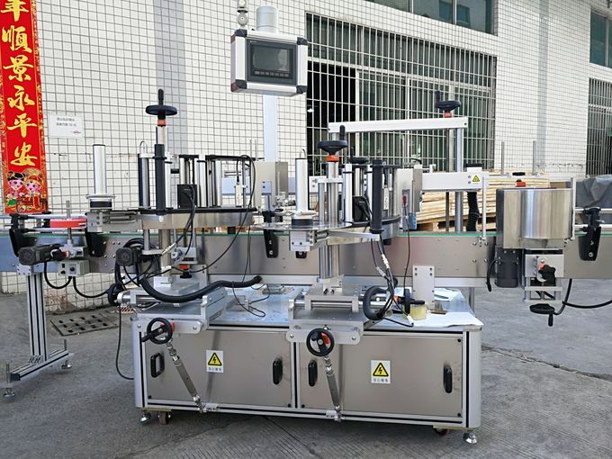 टच स्क्रीन पूर्ण स्वचालित के साथ दो तरफा सामने और पीछे स्व चिपकने वाला लेबलिंग मशीन